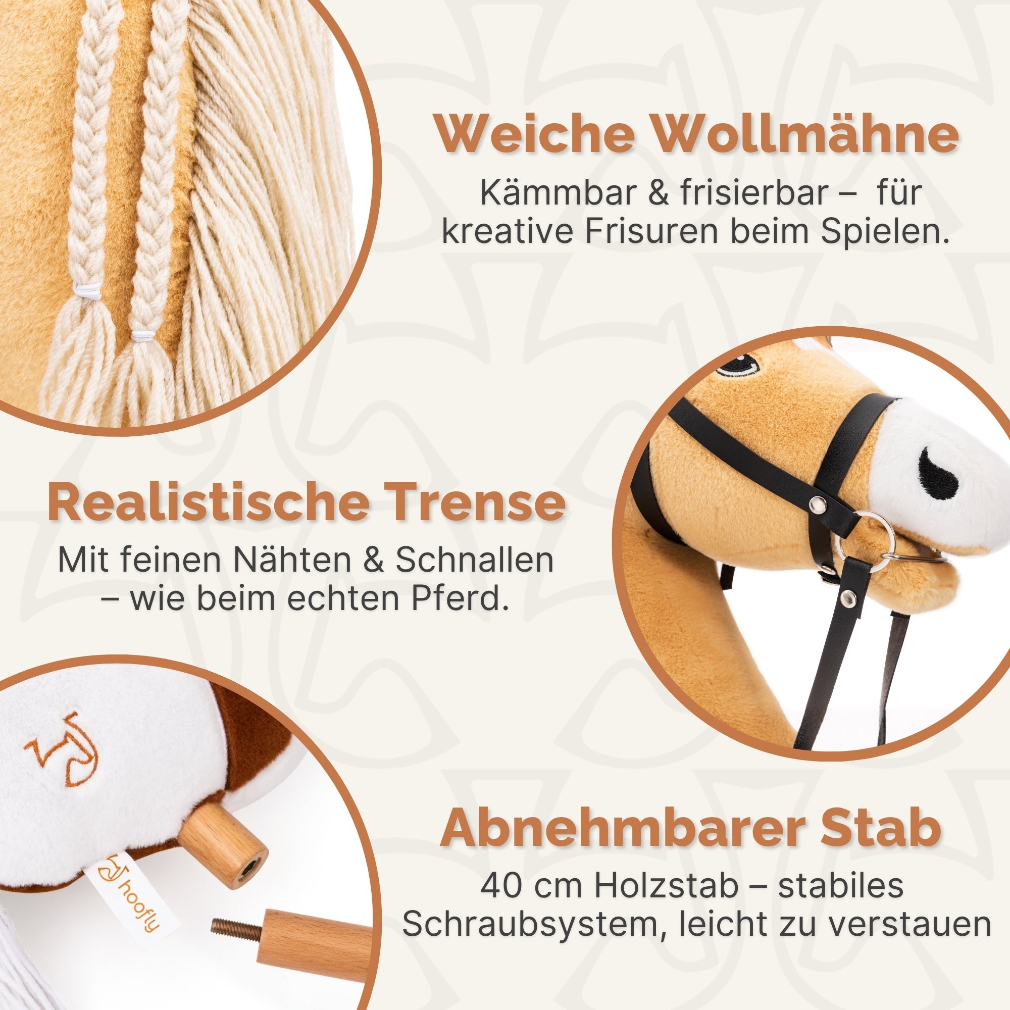 Hobby Horse Pferde - In 4 Farben