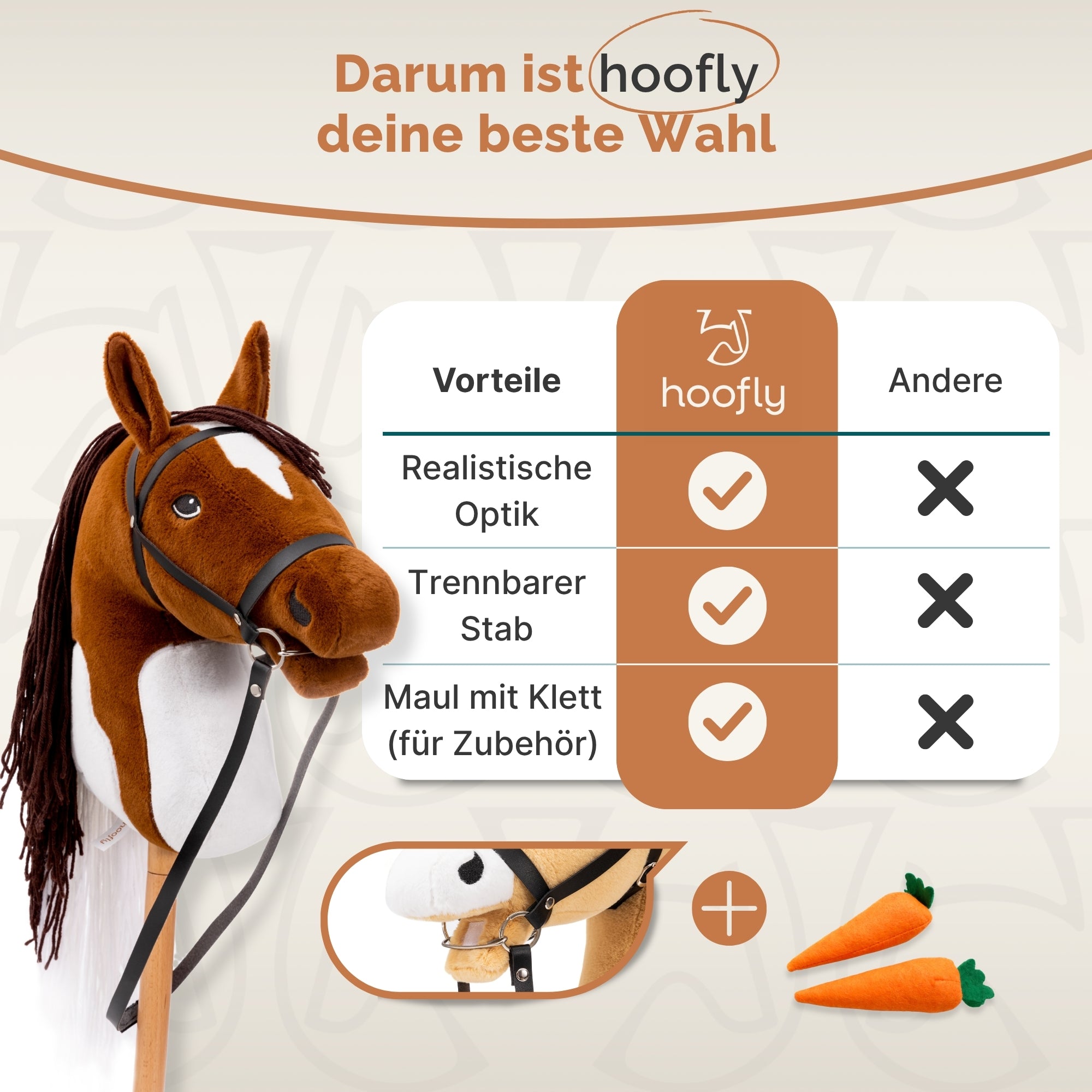 Hobby Horse Pferde - In 4 Farben