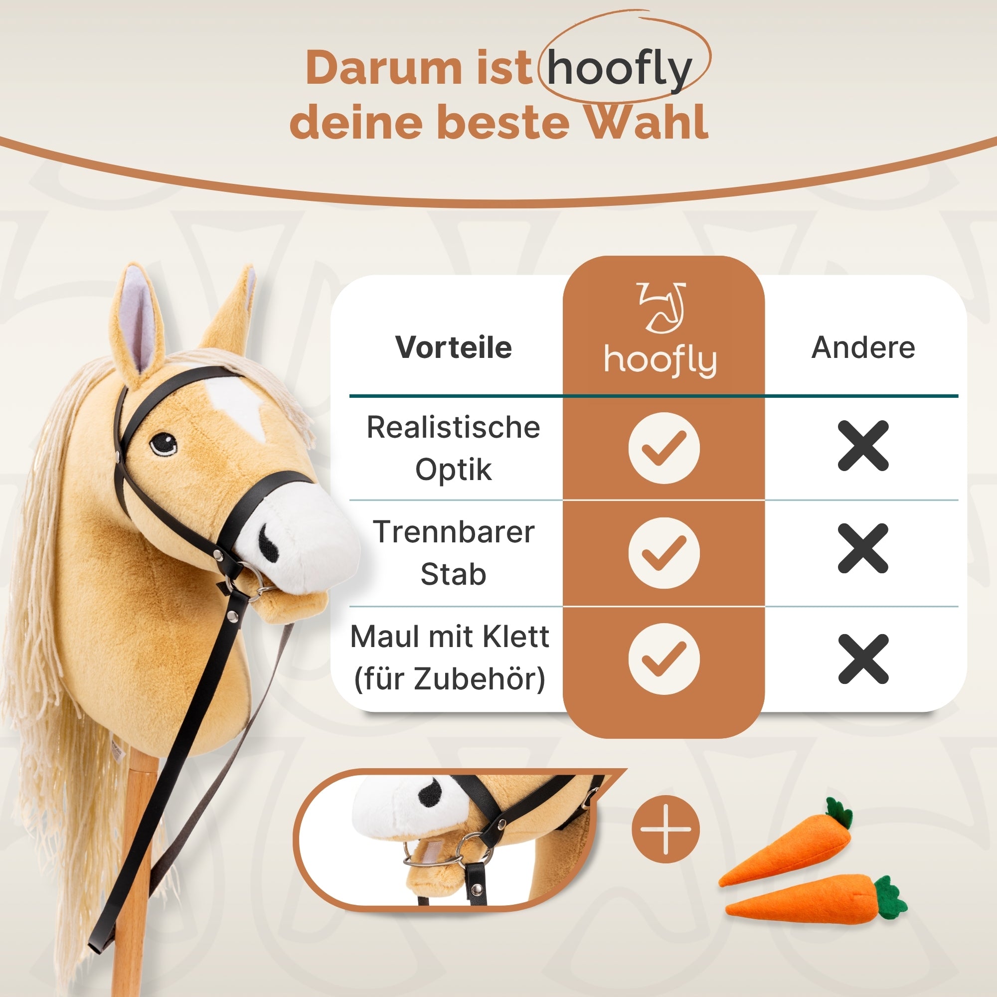 Hobby Horse Pferde - In 4 Farben