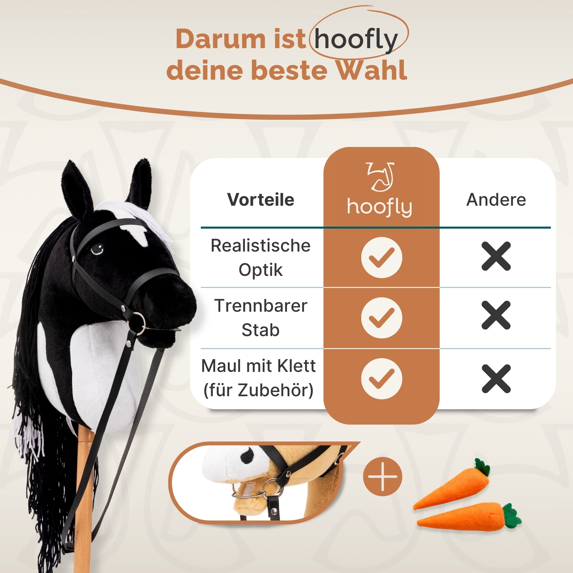 Hobby Horse Pferde - In 4 Farben