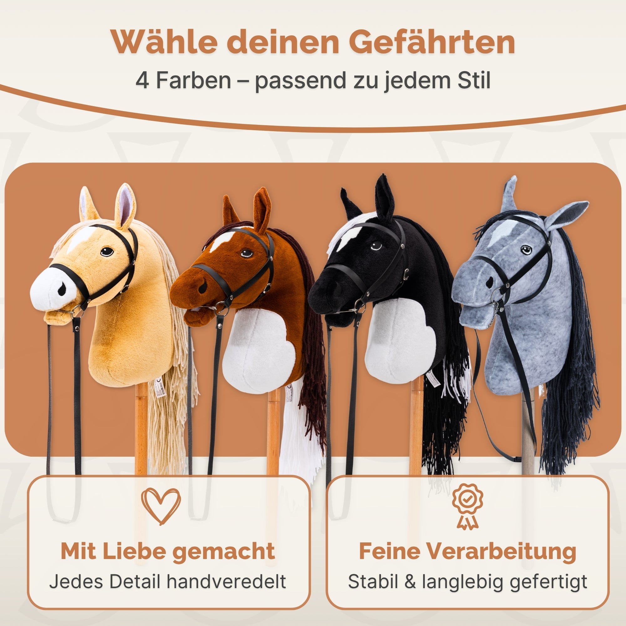 Hobby Horse Pferde - In 4 Farben
