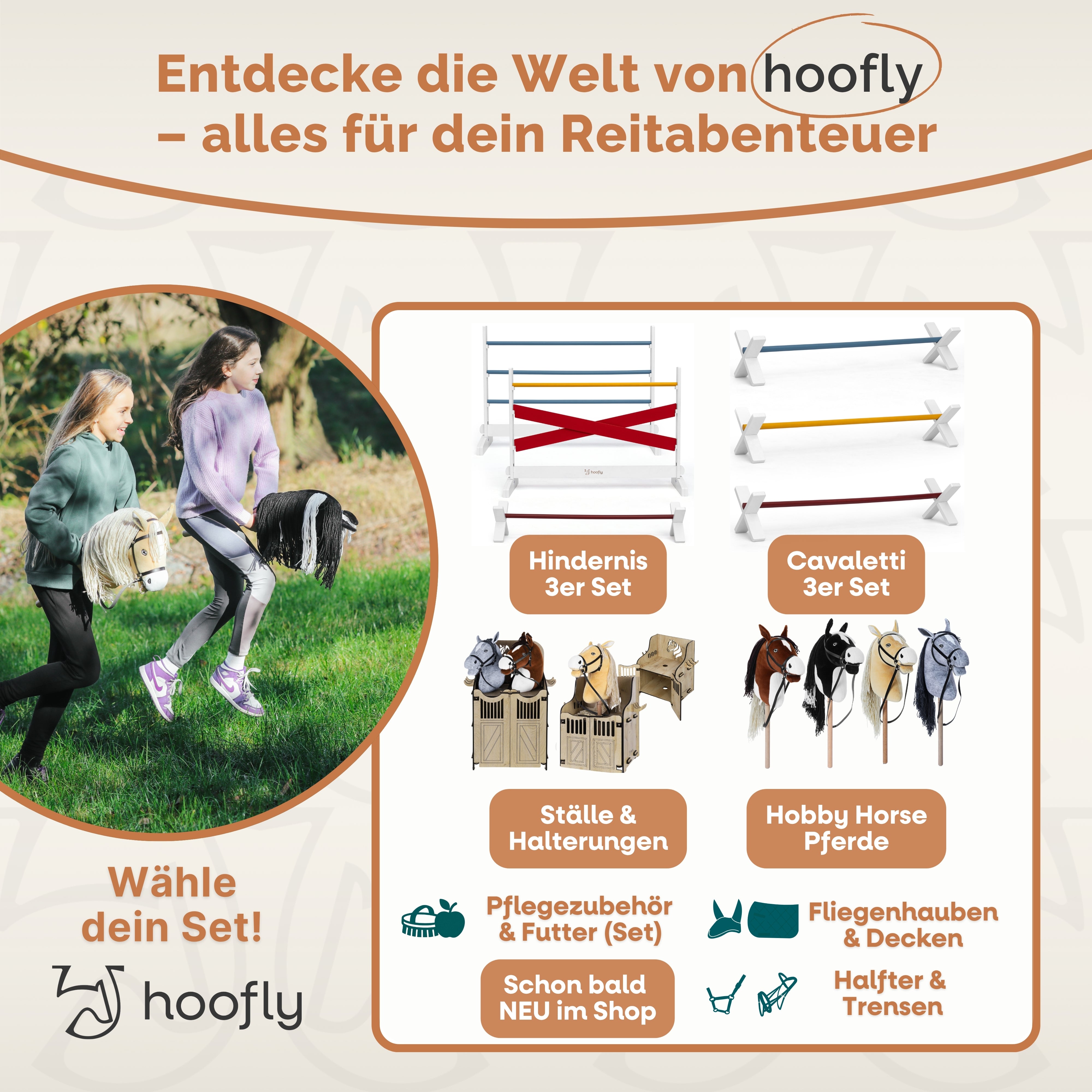 NEU Hobby Horse Hindernisse – 3-teiliges Sprung-Set