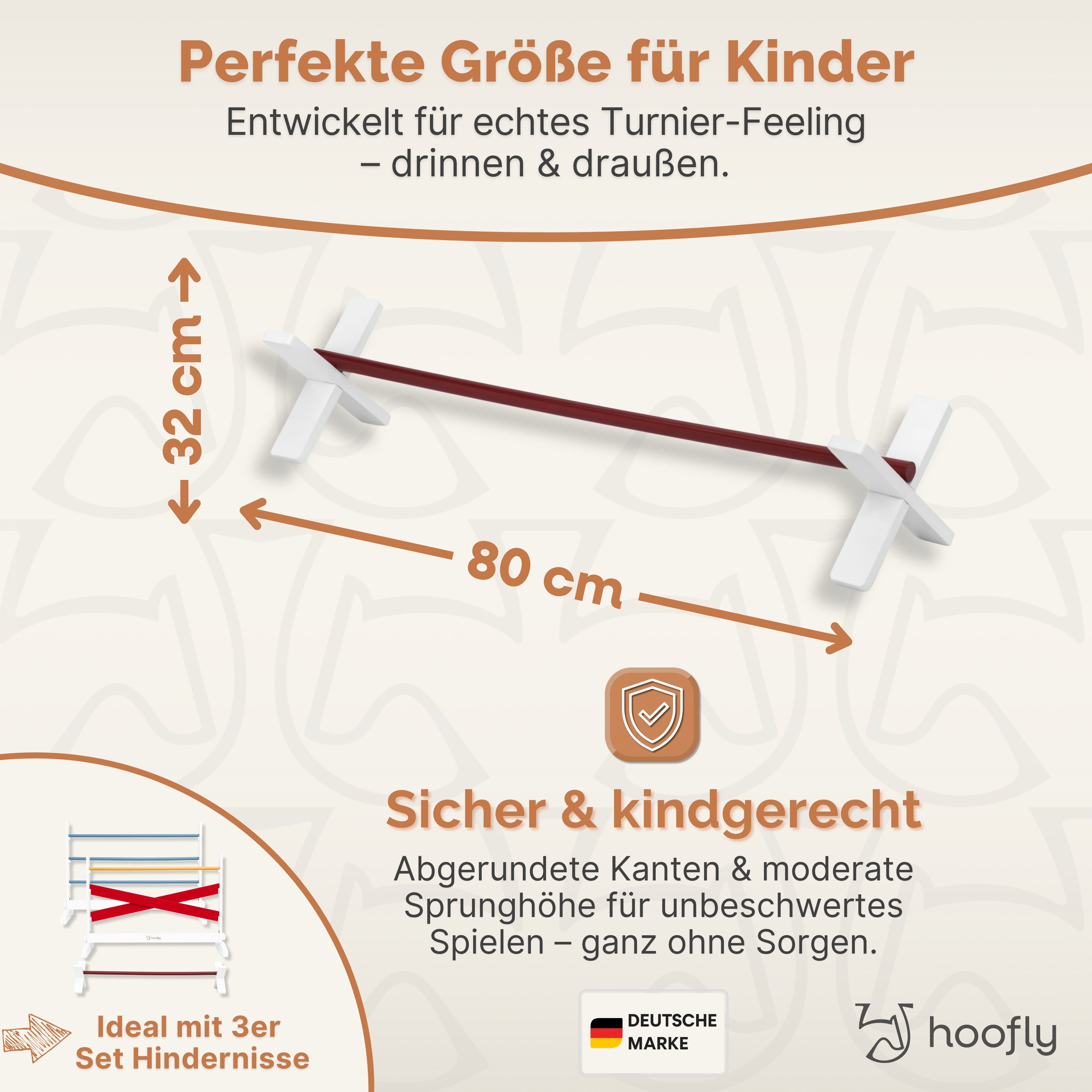 NEU Hobby Horse Hindernisse – 3-teiliges Sprung-Set