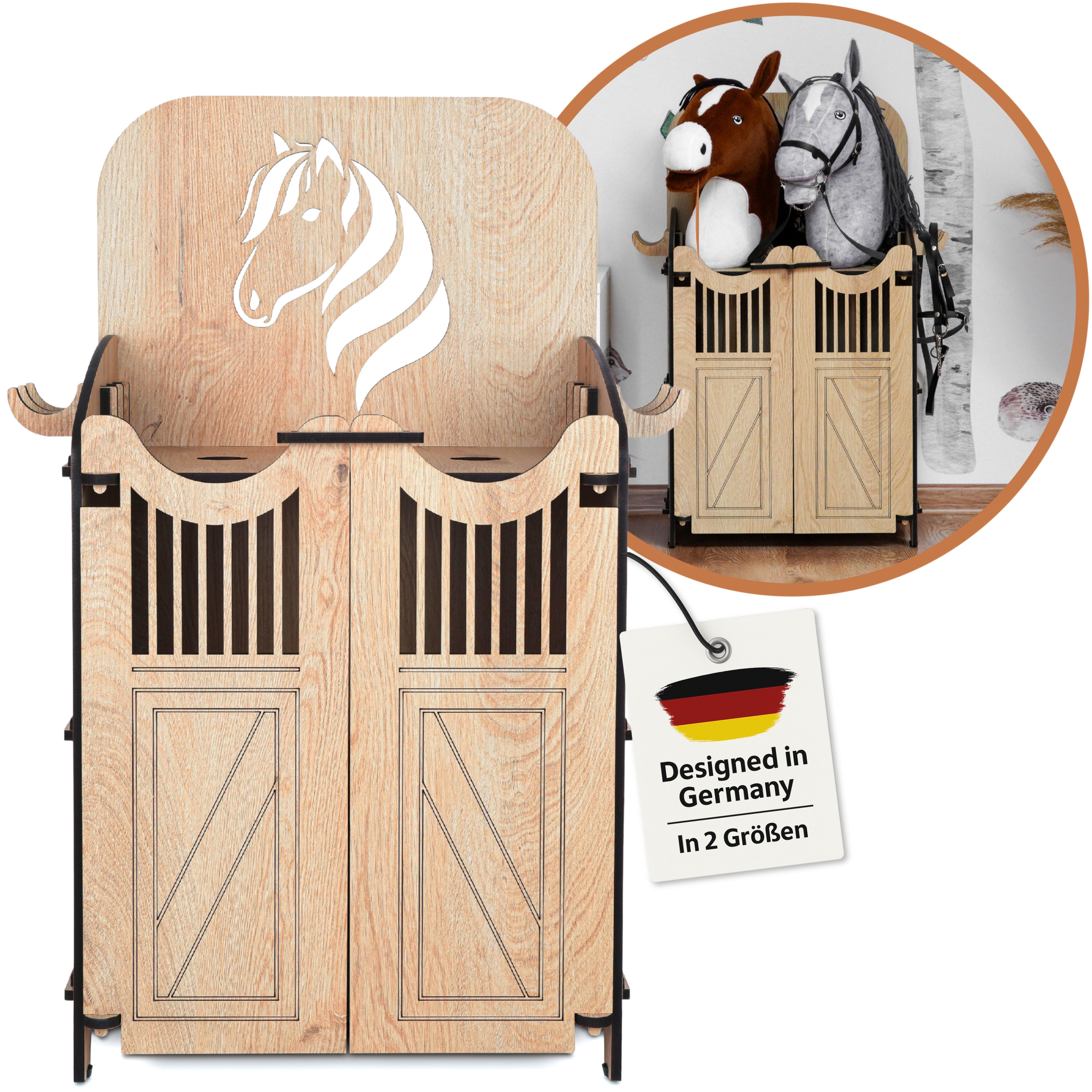 Hobby Horse Stall – In 2 Größen für 1 oder 2 Pferde