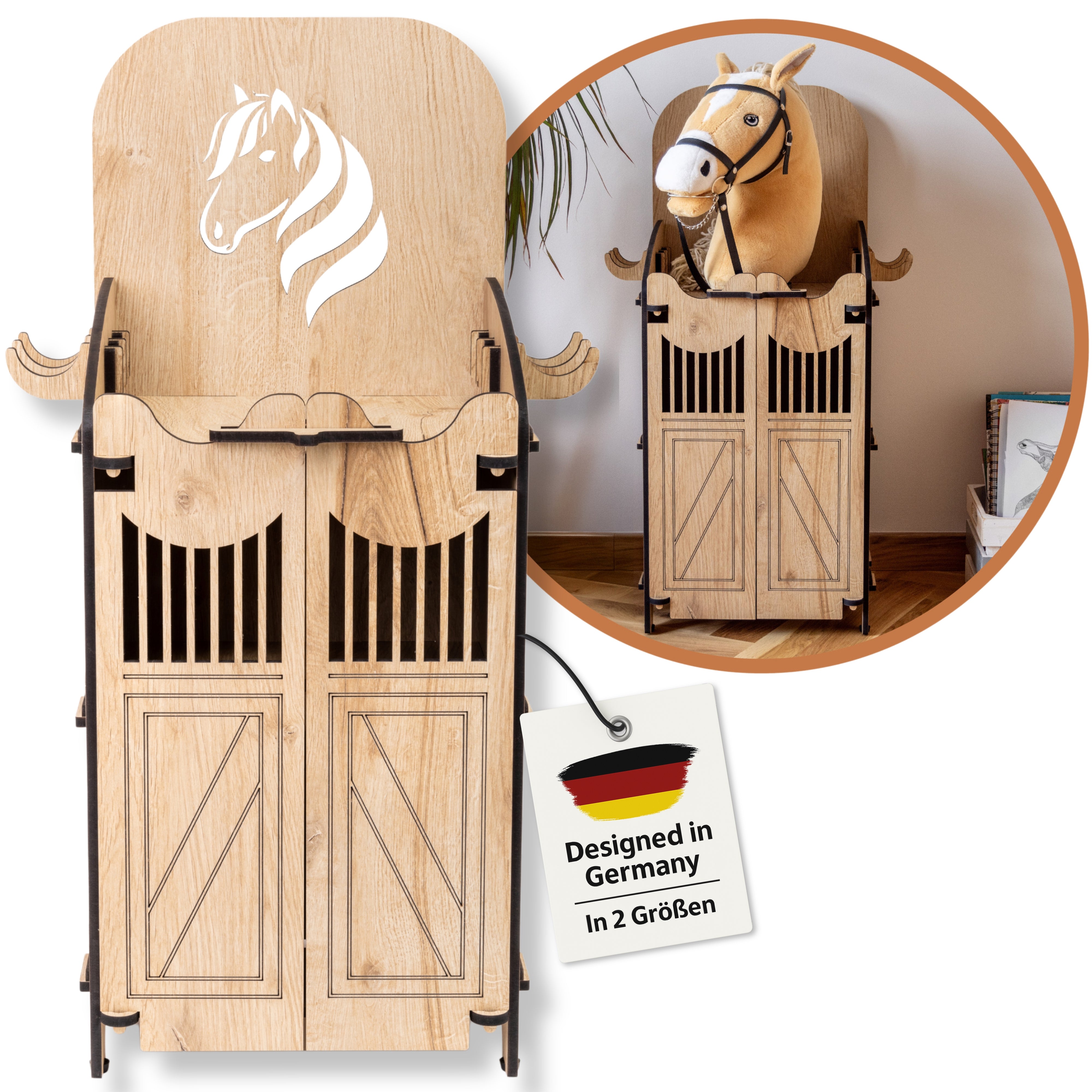 Hobby Horse Stall – In 2 Größen für 1 oder 2 Pferde
