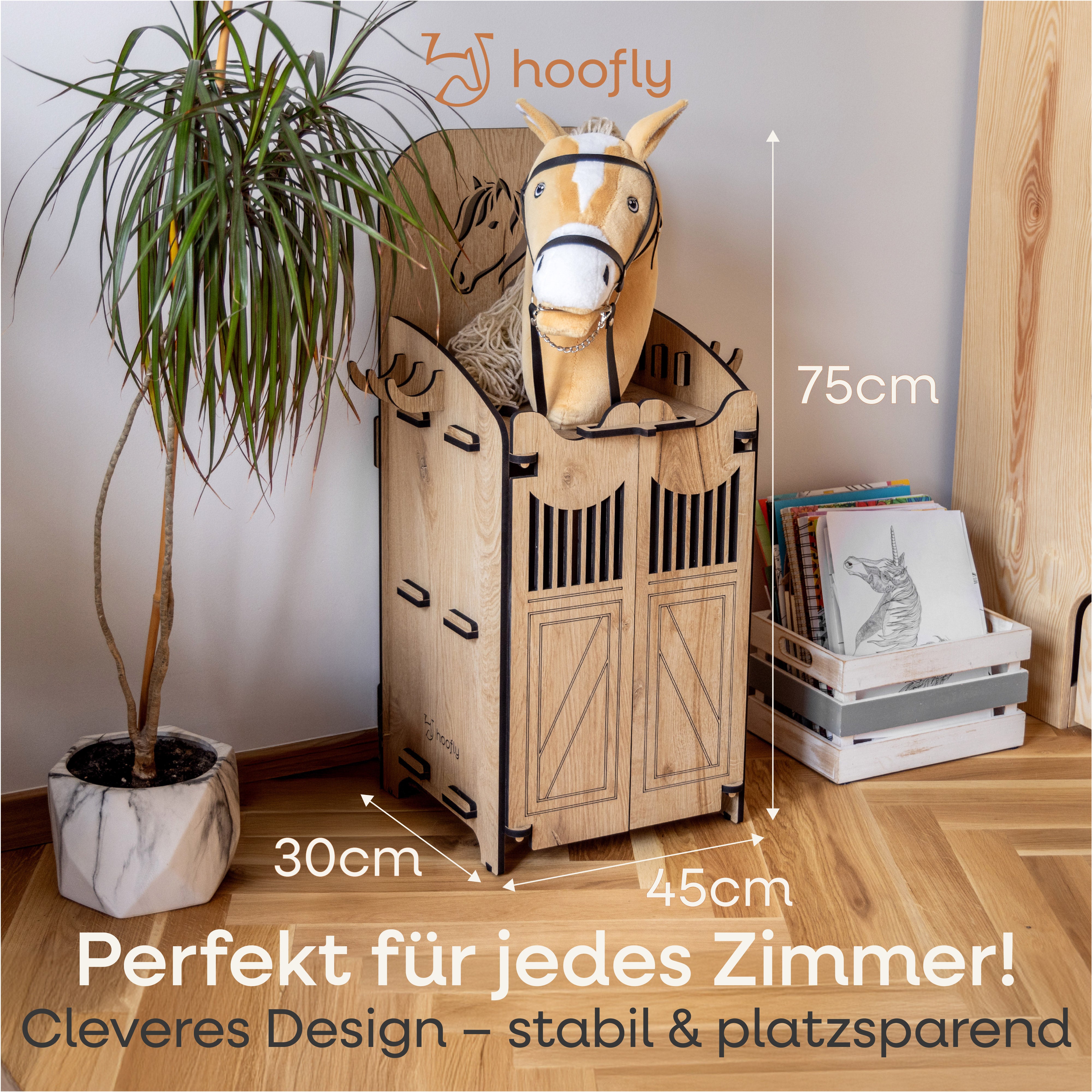 Hobby Horse Stall – In 2 Größen für 1 oder 2 Pferde