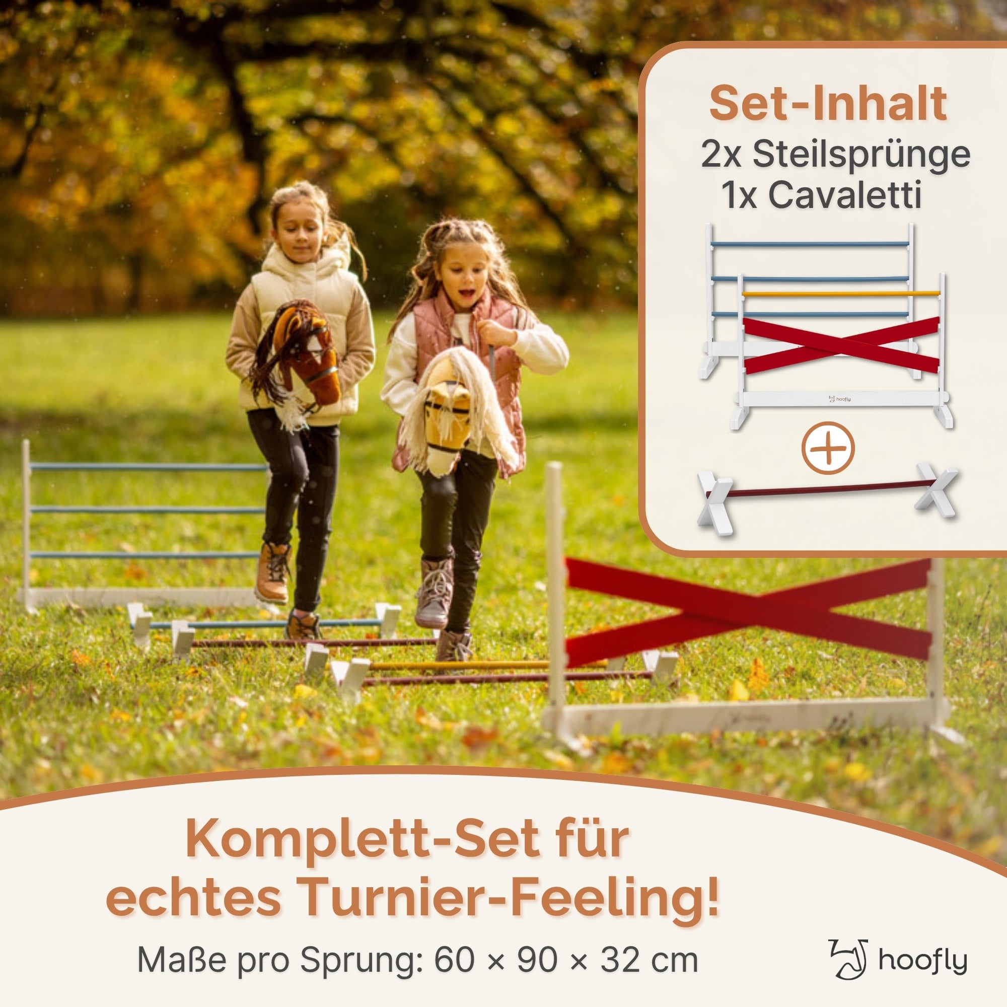 NEU Hobby Horse Hindernisse – 3-teiliges Sprung-Set