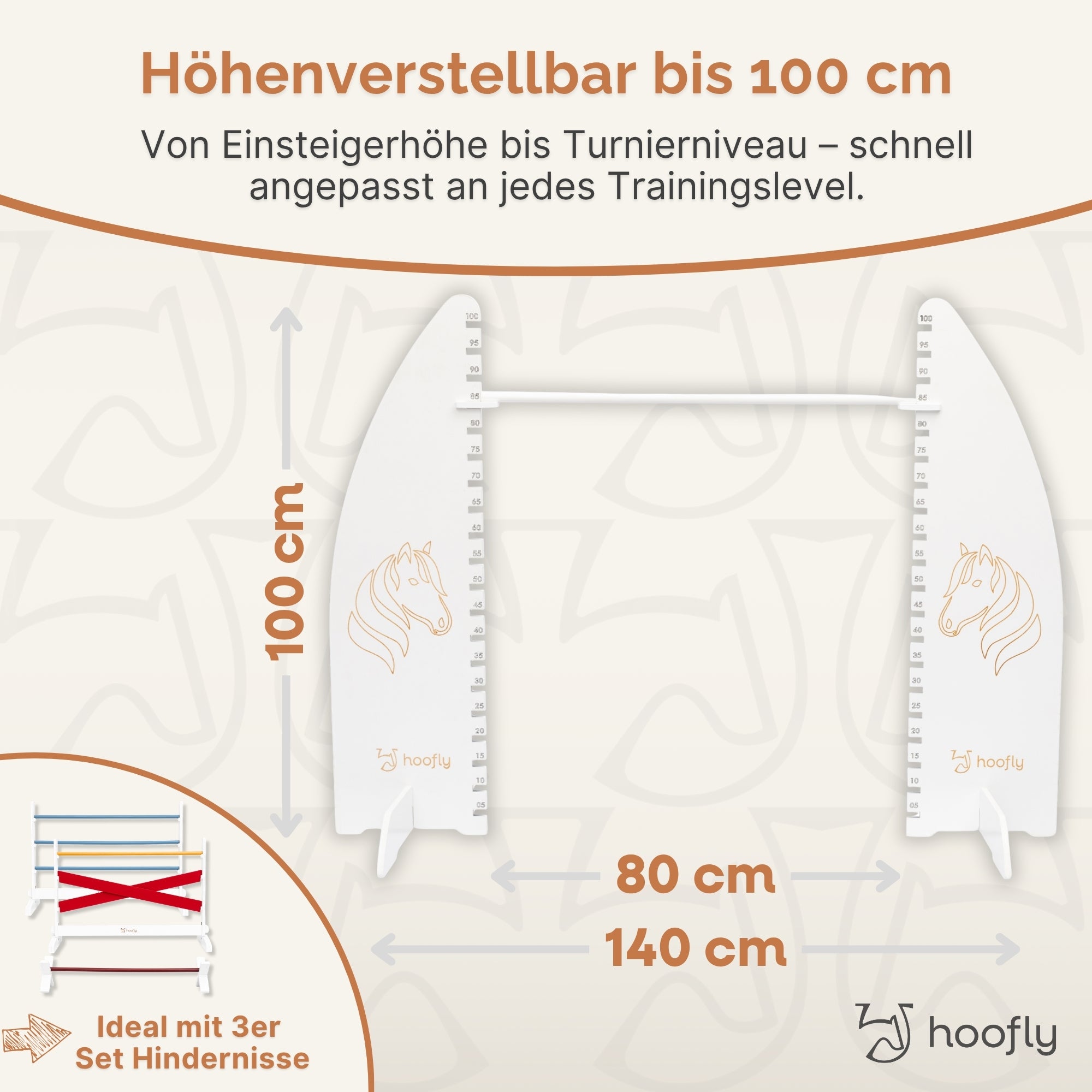 NEU Hobby Horse Hindernisse – 3-teiliges Sprung-Set