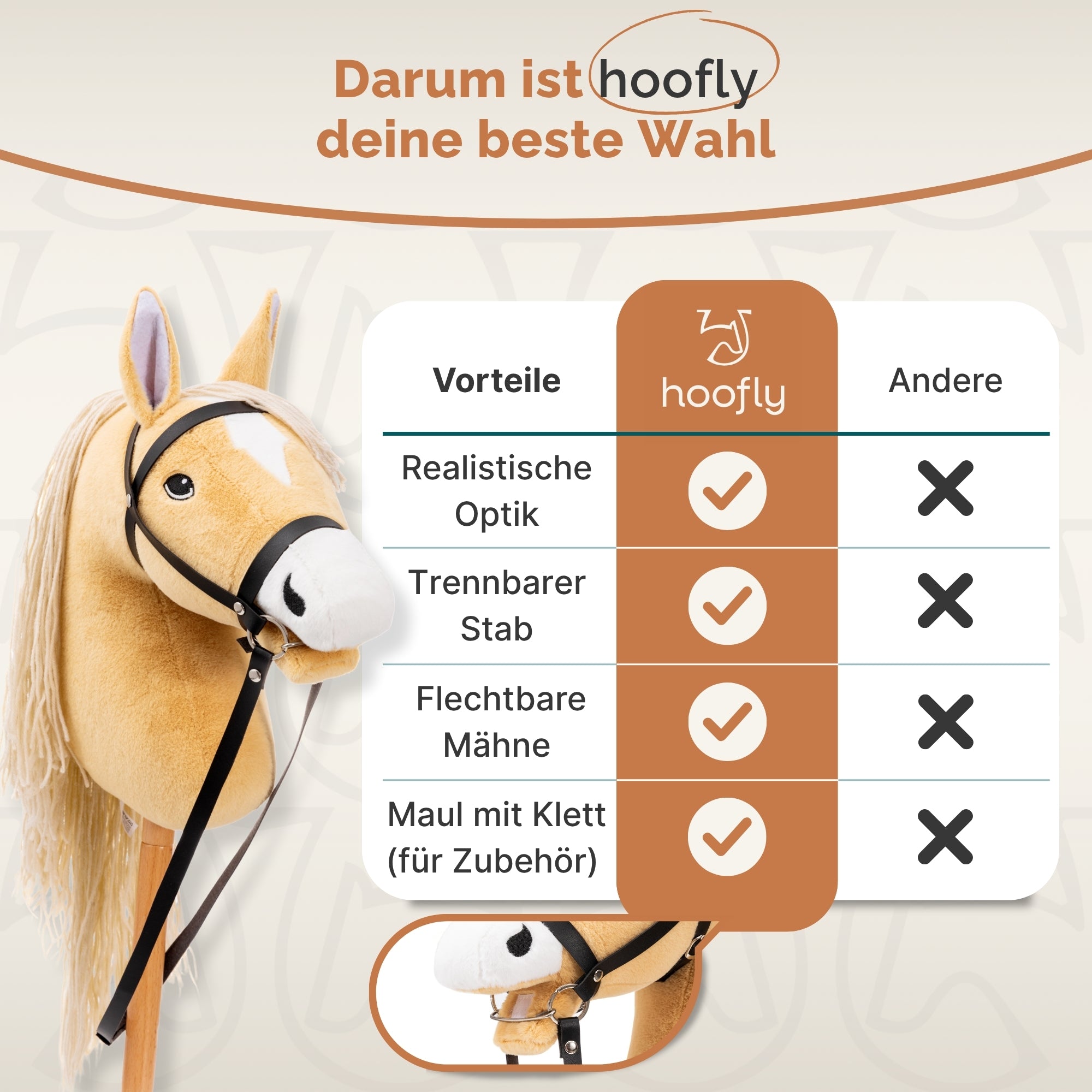 Hobby Horse Pferde - In 4 Farben