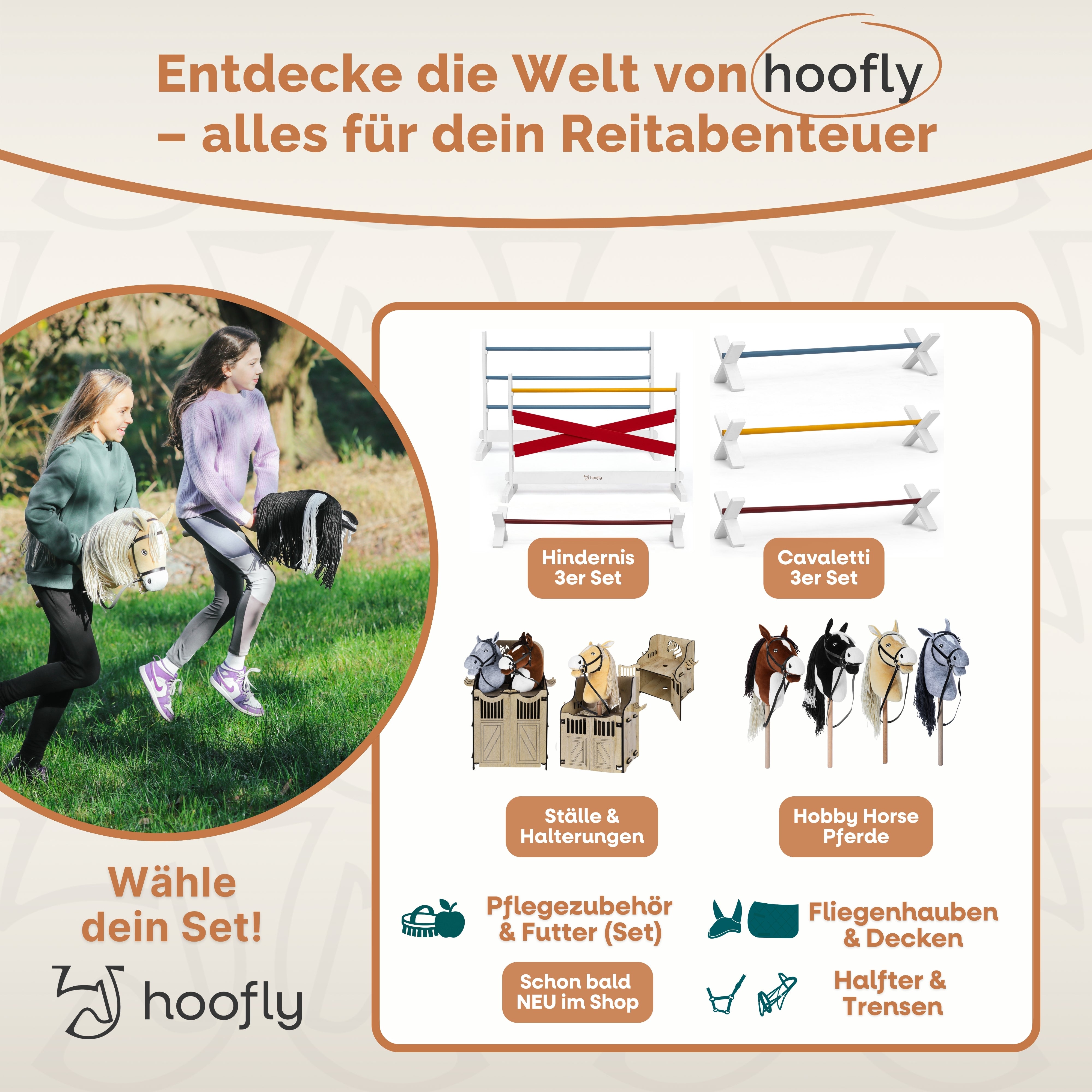 Hobby Horse Pferde - In 4 Farben