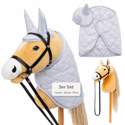 Hobby Horse Set mit Decke & Haube in verschiedenen Farben