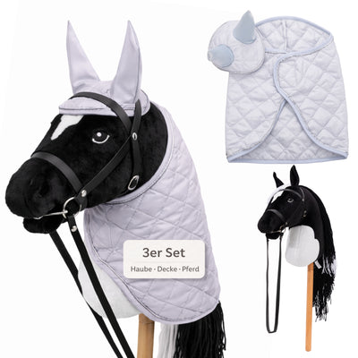 Hobby Horse Set mit Decke & Haube in verschiedenen Farben