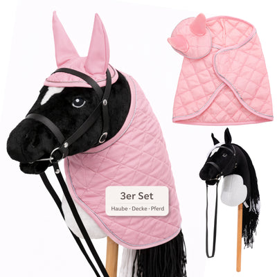 Hobby Horse Set mit Decke & Haube in verschiedenen Farben