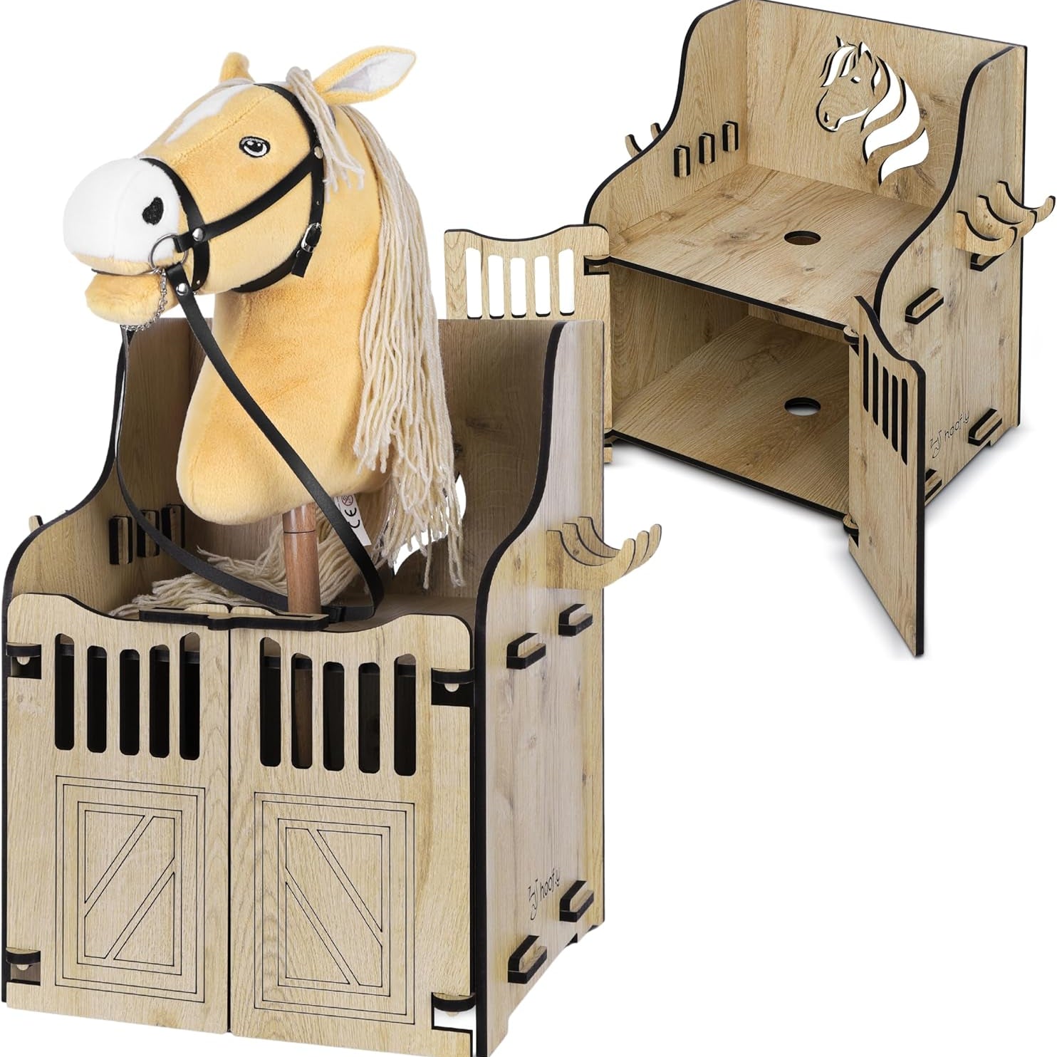 Hobby Horse Wandhalterung – In 2 Größen für 1 oder 2 Pferde