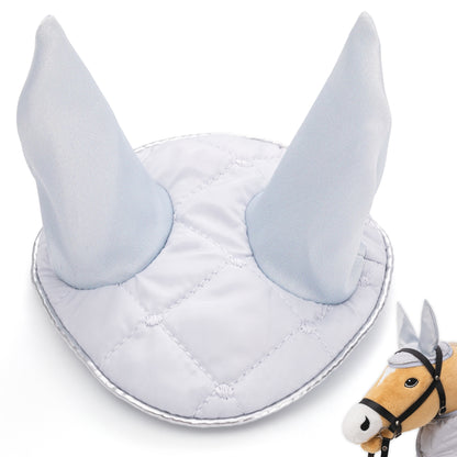 Hoofly Zubehör Set - Halfter mit Strick, Decke & Fliegenhaube in Pink, Grau, Blau [TÜV geprüft]