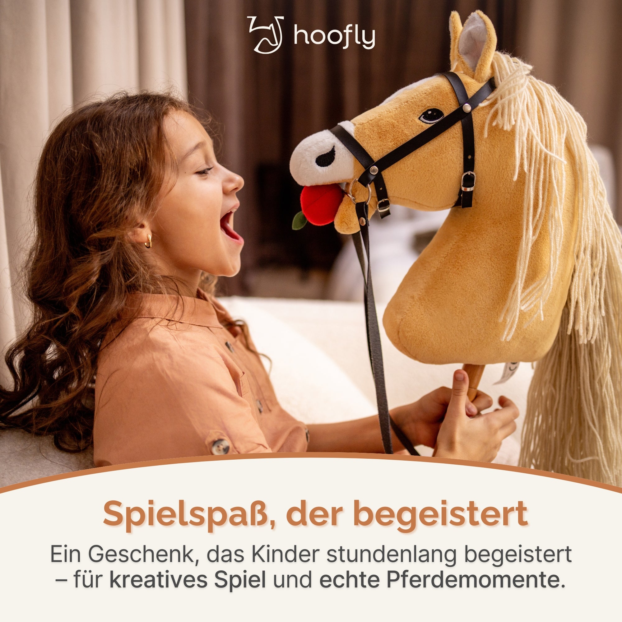 Hoofly – Pflegeset für Kinder mit Tasche, Bürste, Striegel & Hufkratzer [TÜV geprüft]