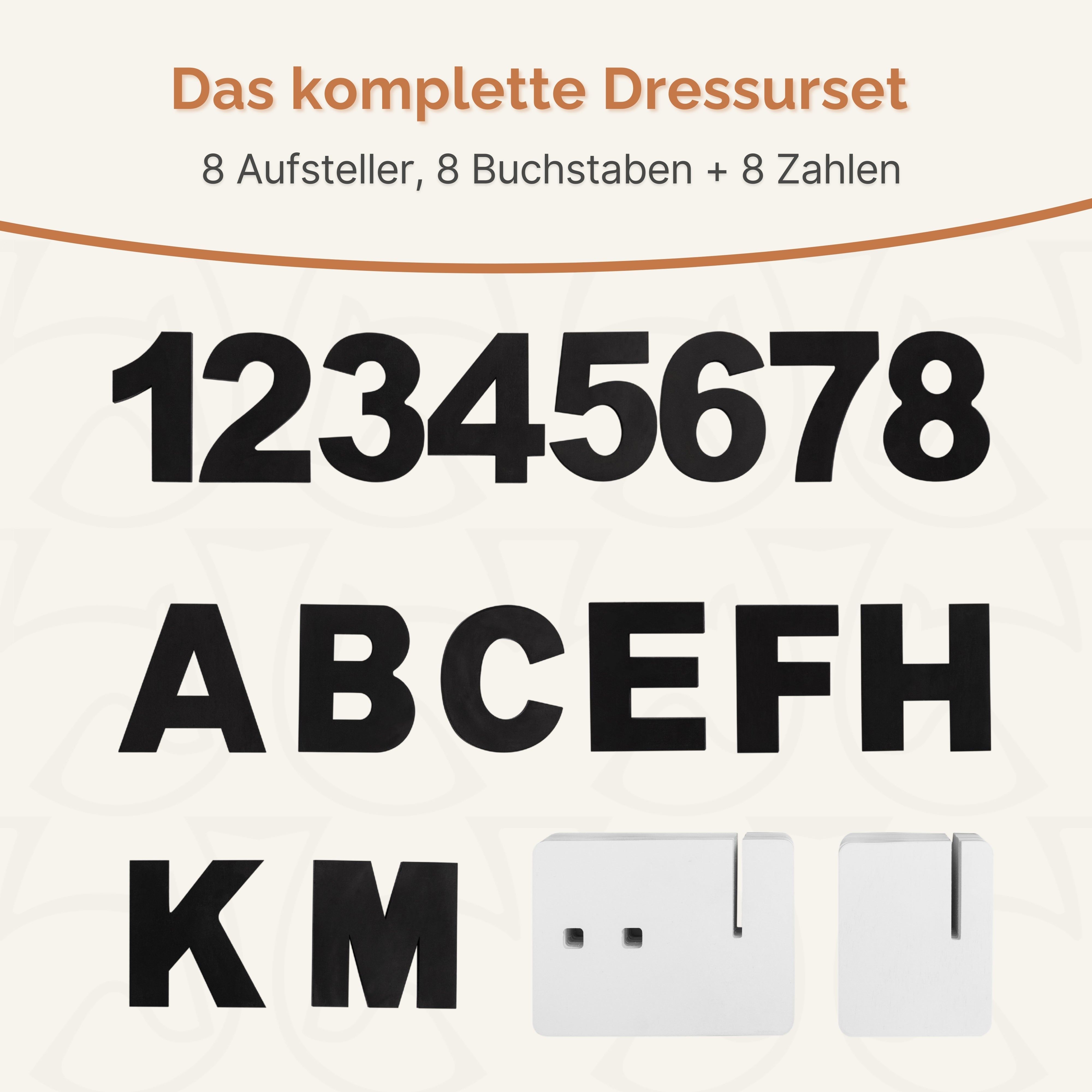 Hobby Horse Dressurset mit Buchstaben & Zahlen – Hochwertiges Sprung- & Turnierset für Training & Wettbewerb