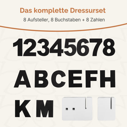 Hobby Horse Dressurset mit Buchstaben & Zahlen – Hochwertiges Sprung- & Turnierset für Training & Wettbewerb