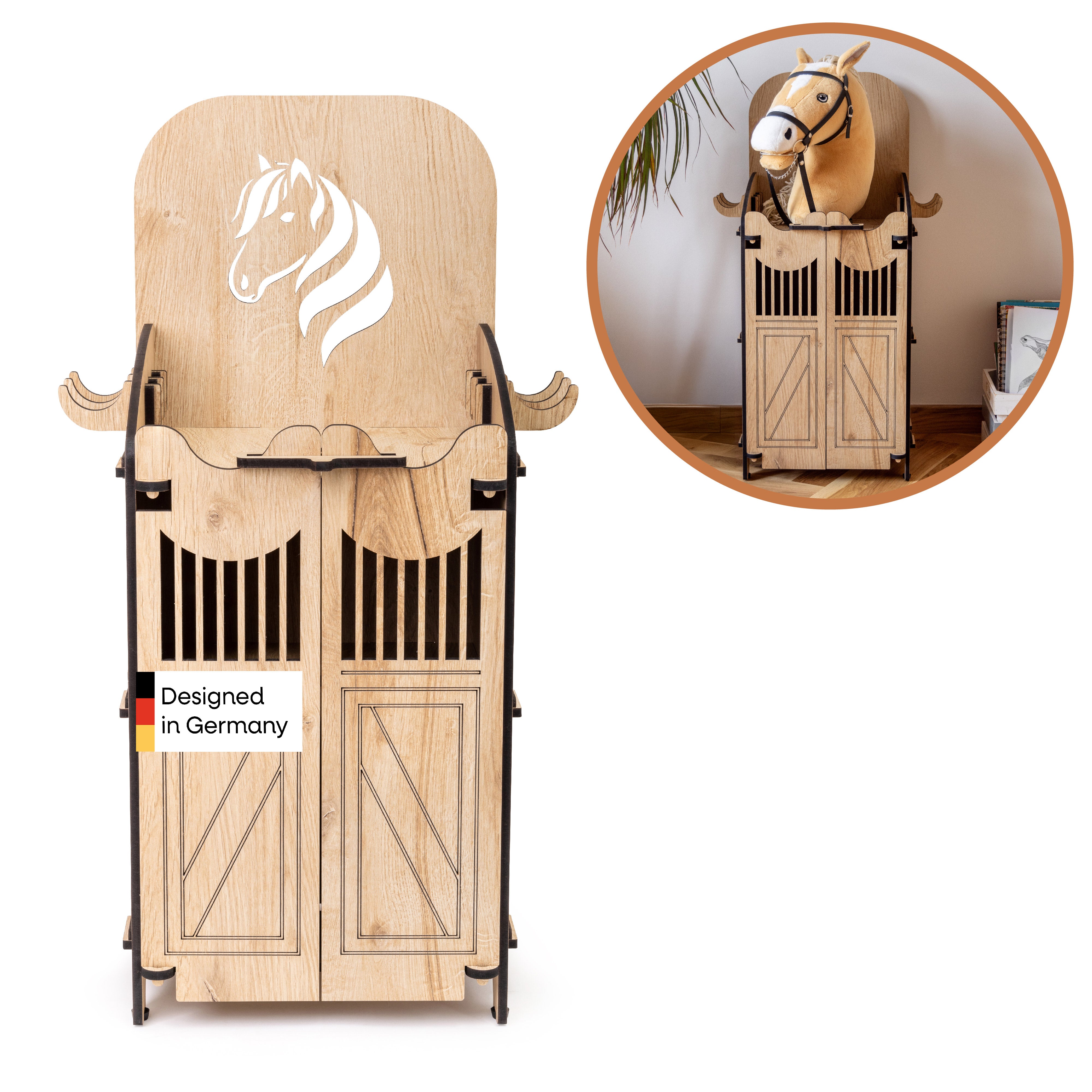 Hobby Horse Stall – In 2 Größen für 1 oder 2 Pferde