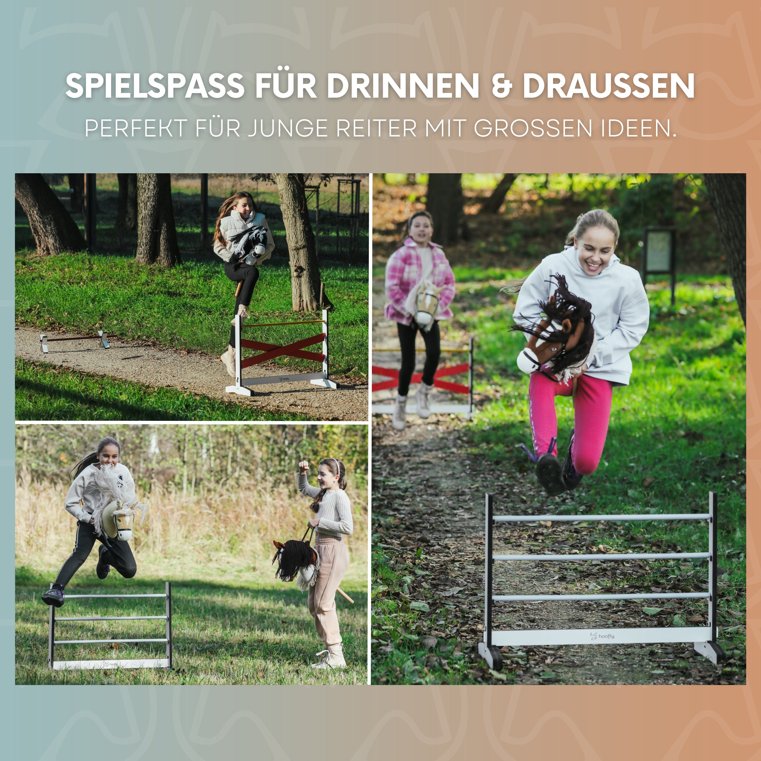 Hobby Horse Hindernisse – 3-teiliges Sprung-Set