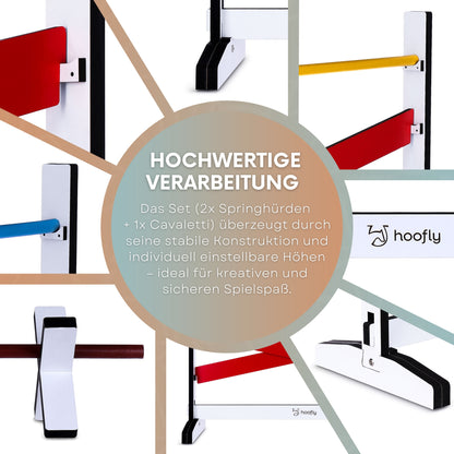 Hobby Horse Hindernisse – 3-teiliges Sprung-Set