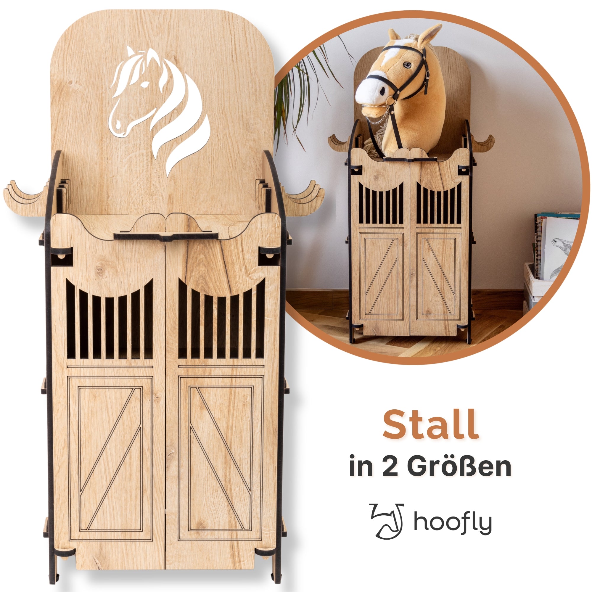 Hobby Horse Stall – In 2 Größen für 1 oder 2 Pferde