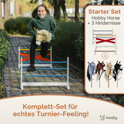 Hoofly Starter-Set | Hobby Horsing Pferd & Hindernis-Set – Perfekter Einstieg ins Reitabenteuer