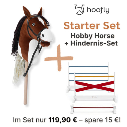 Hoofly Starter-Set | Hobby Horsing Pferd & Hindernis-Set – Perfekter Einstieg ins Reitabenteuer