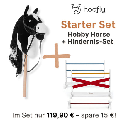Hoofly Starter-Set | Hobby Horsing Pferd & Hindernis-Set – Perfekter Einstieg ins Reitabenteuer