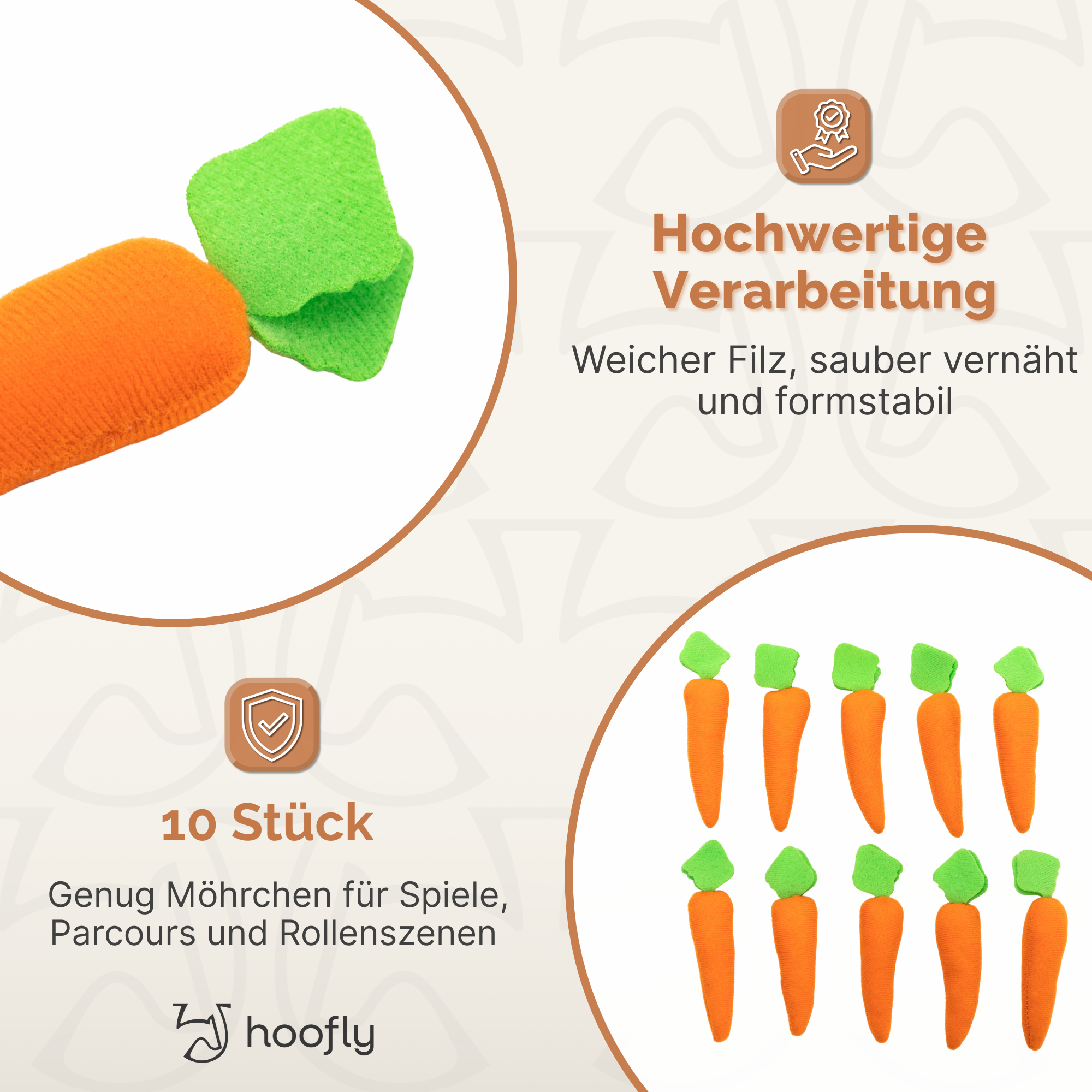 Hoofly – Pflegeset für Kinder mit Tasche, Bürste, Striegel & Hufkratzer [TÜV geprüft]