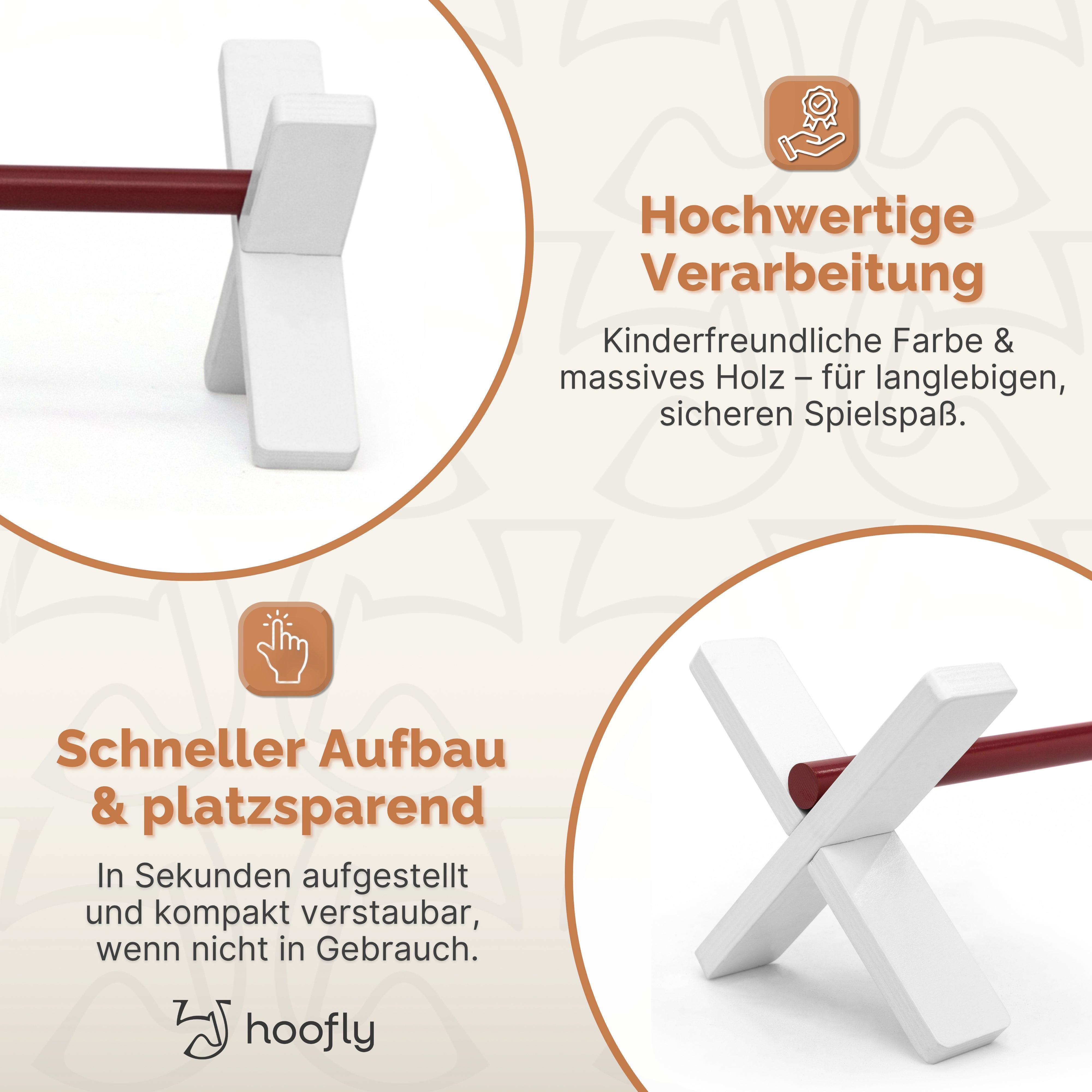NEU Hobby Horse Hindernisse – 3-teiliges Sprung-Set