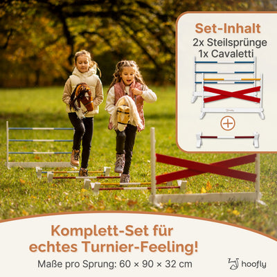 NEU Hobby Horse Hindernisse – 3-teiliges Sprung-Set